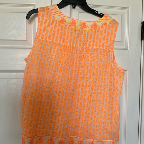 Vineyard Vines Orange Sleeveless Top NWT L - Picture 4 of 4